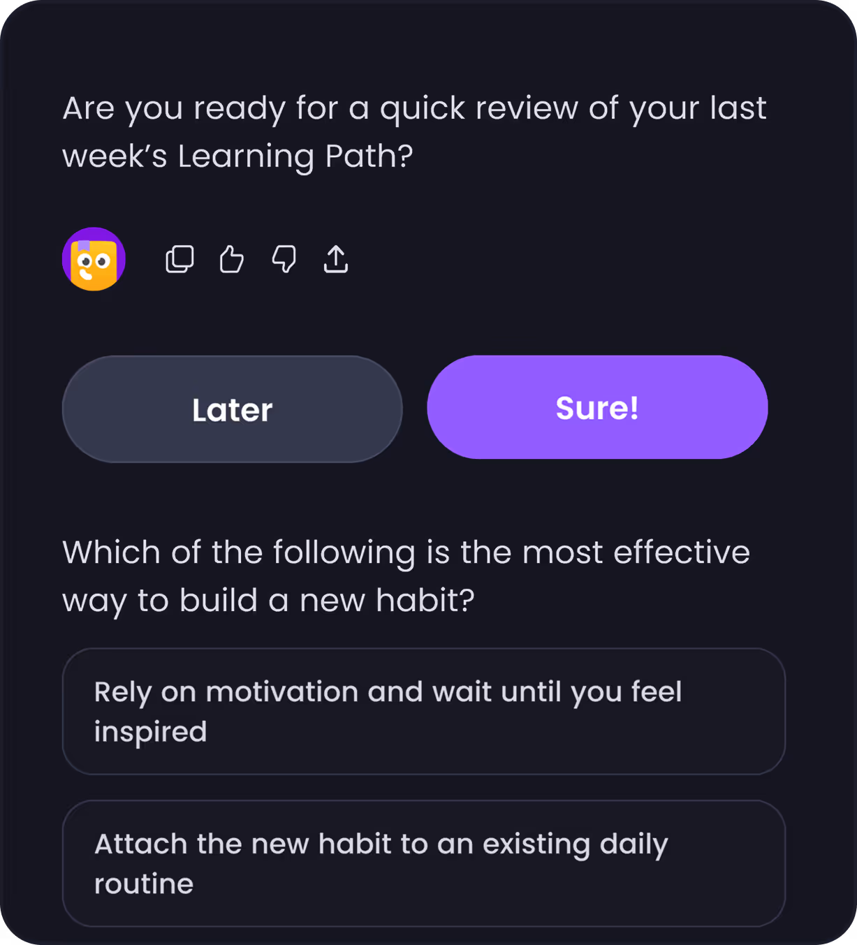 Bookster AI mentor review chat screen