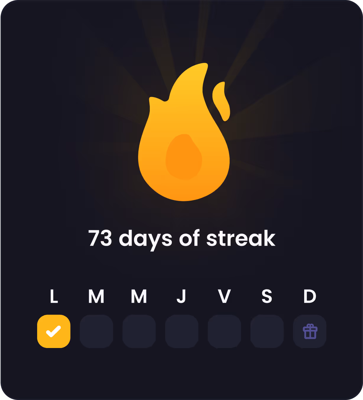 Bookster streak reward screen